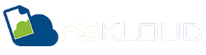 logo pskloud blanco